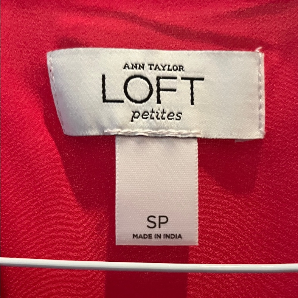 Loft Pink Ruffled Halter Top, SP - Picture 7 of 10